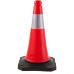 Κώνος σήμανσης πλαστικός ύψους 50cm