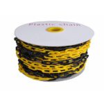 Πλαστική αλυσίδα σε κίτρινο και μαύρο χρώμα μήκους 25 μέτρων