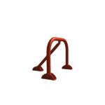 Μπάρα parking τρίποδη από σωλήνα Ø40mm με λουκέτο